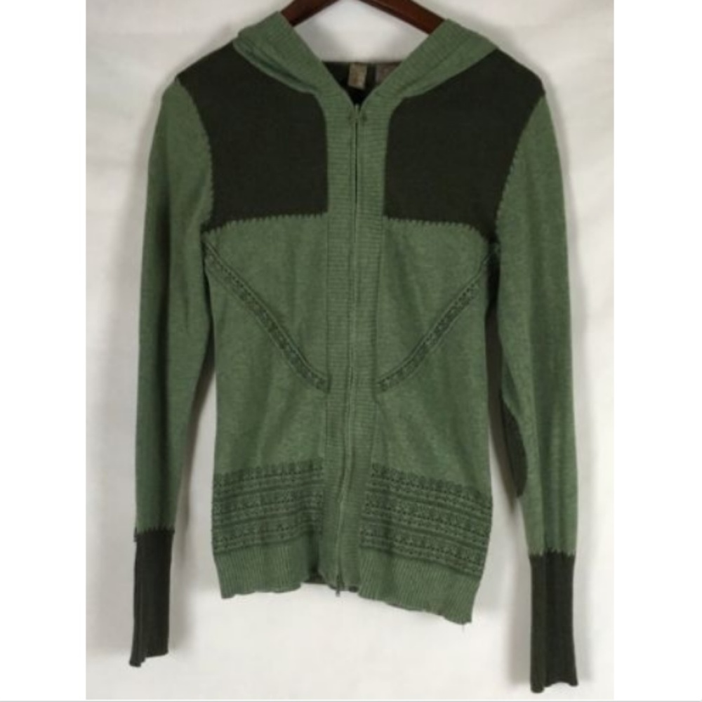 BKE Buckle Zip up Hooded Sweater Cardigan